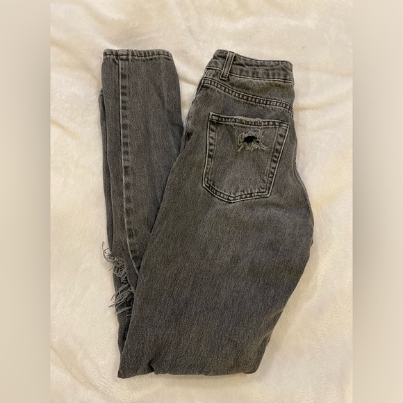 Topshop high rise ripped mom jeans - Picture 5 of 6